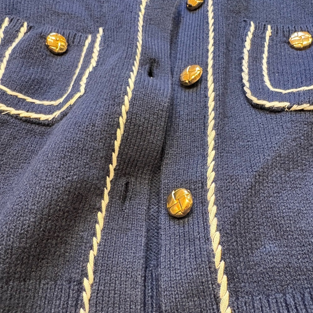 Loft Topstitched Sweater Jacket - image 6